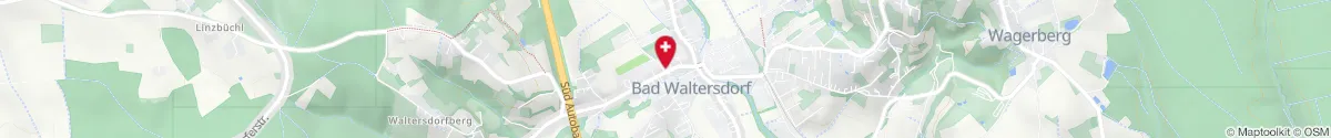 Map representation of the location for Thermen Apotheke in 8271 Bad Waltersdorf